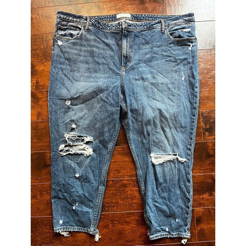 Abercrombie & Fitch Blue Straight Leg Jeans